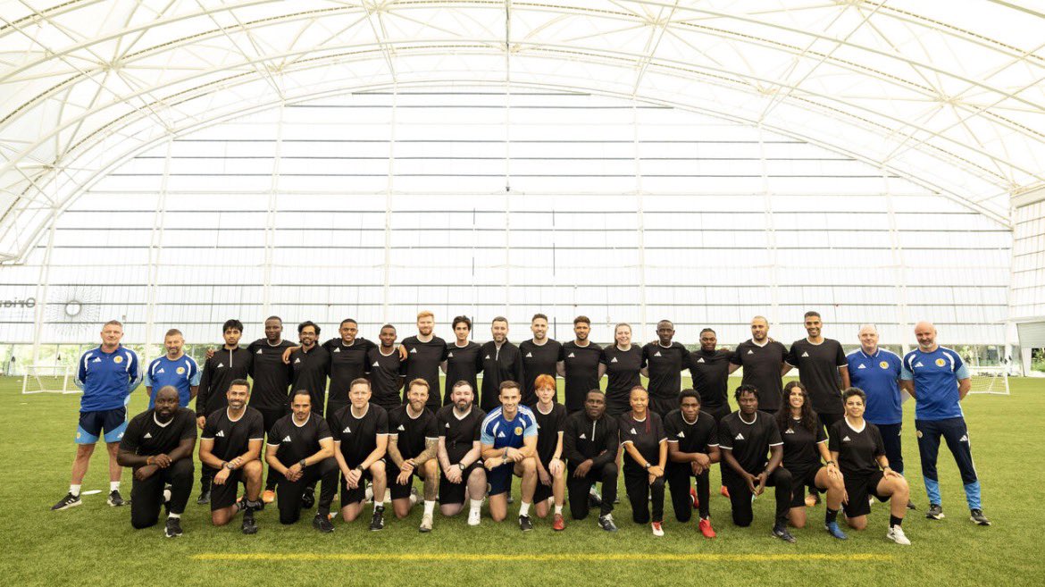 DougieAnderso12's tweet photo. Another @UEFA B Licence concludes at @Oriamscotland a fantastic cohort of candidates who embraced the course and showed great signs of development &amp; improvement on their coaching journeys.
Good luck and hope we see you  on @ScottishFA courses in future
#ScottishFACoachEd https://t.co/oV7NaIhMBh