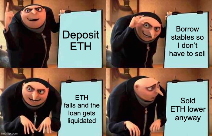 T0xic_Potato's tweet photo. Borrowing against $ETH is supposed to help you avoid selling.

But if your loan gets liquidated, the protocol sells part of your position for you.

👇 I found a real example on Aave.

Immediately before liquidation, the borrower had approximately 509 $ETH against $818.6K of debt.

When the position became liquidatable, Aave seized 221.3 $ETH to remove $409.4K in $USDC debt.

At that moment, the seized $ETH was worth approximately $427.3K at the market price.

The borrower gave up $427.3K of $ETH to remove $409.4K of debt.

🔻That is a $17.8K liquidation cost. The borrower also lost any future upside on those 221.3 $ETH if the market recovered.

This is the hidden risk of naked borrowing.

You borrow because you want to keep your $ETH. But you only keep it while the loan remains healthy.

If you cannot repay or add collateral during a drop, the protocol chooses when and how much $ETH leaves your position.

Borrowing is not the problem.

Borrowing without a way to protect your position is.