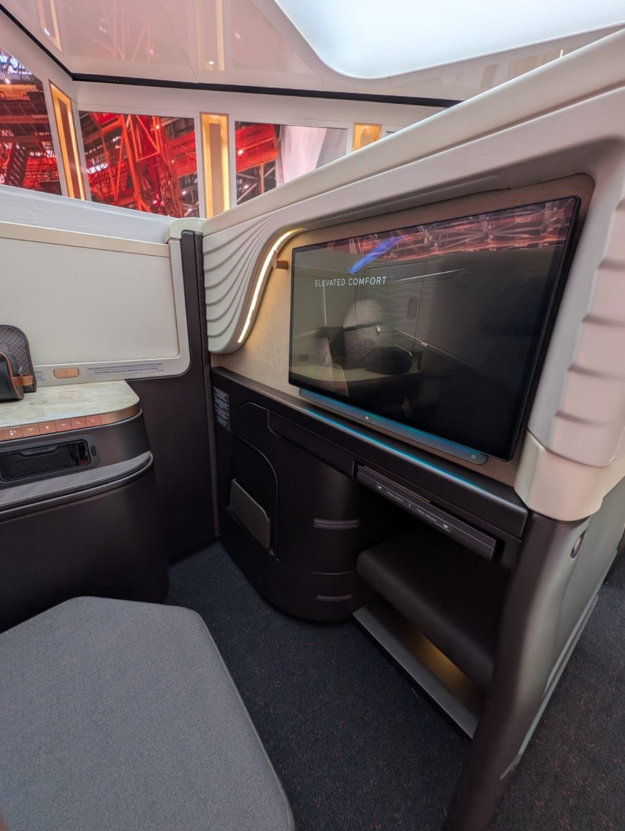 airwaysmagazine's tweet photo. 💺 The upcoming Business Class cabin on board the Airbus A350s of Turkish Airlines. 

#FIA26 #turkishairlines #airbus https://t.co/EC4dqVI25T