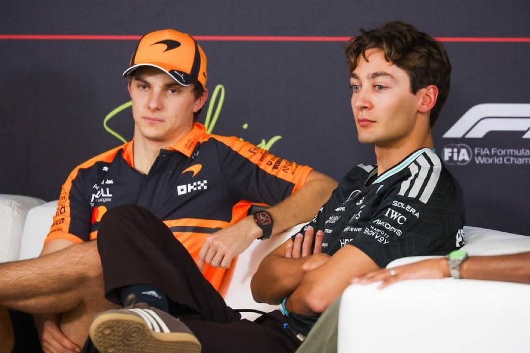 pviiig7's tweet photo. Oscar was one of the several drivers to voice concerns around a lack of straight line speed as spa.
“I certainly wouldn’t have been the only person to complain. I know George has had a lot of issues with this weekend and maybe the last couple of weekends”

Oscar but Toto said George has no issues!
Even other drivers know - he said “maybe the last couple of weekends”🥹😭