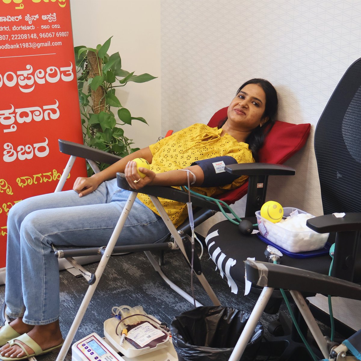 SUN_mobility's tweet photo. Service Above Self. Action Above Words!
91 units of blood. Potentially 273+ lives impacted.
Thank you to every donor, volunteer, the medical team, and a special thanks to Kampalle Manohar for leading this initiative.
Together, we shared hope.
#DonateBloodSaveLives #SUNMobility https://t.co/RzHeWxTPzT
