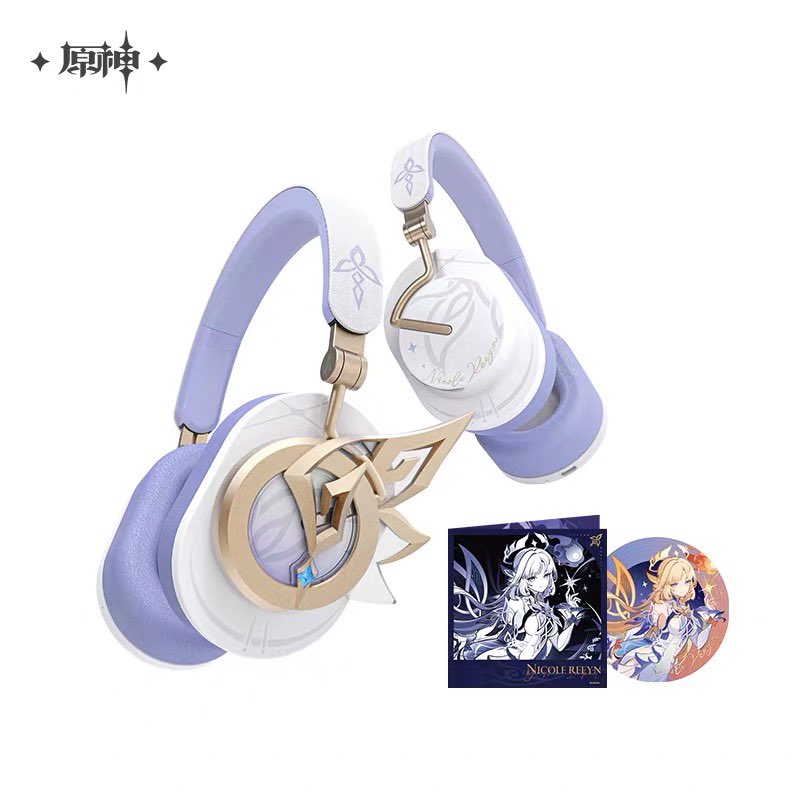 Genshin__Update's tweet photo. Genshin Impact's "Silent Heart" Nicole-Themed Headphones 
Available for pre-order on July 22
Price: 649 CNY
Tmall link: https://t.co/apl9bRZRvU 
 #GenshinImpact #原神 #원신 https://t.co/ZlPw7ctVl9