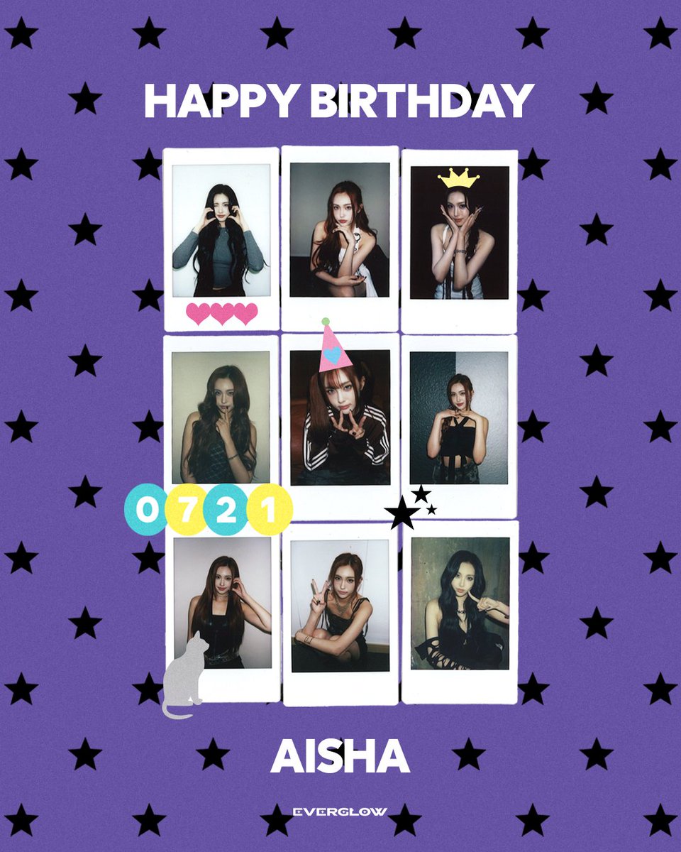 everglow_offcl's tweet photo. [🎂]
Happy Birthday AISHA ✨💜

#EVERGLOW #에버글로우 
#아샤 #AISHA
#HAPPY_AISHA_DAY https://t.co/mDWJMGFX1b