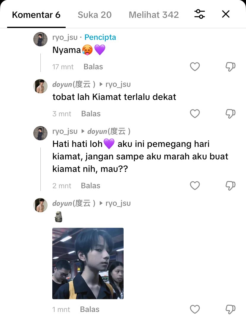 ryyo_aja's tweet photo. Guaa udah menemukan jawaban yang tepat💜 https://t.co/RcrYYnoNQX