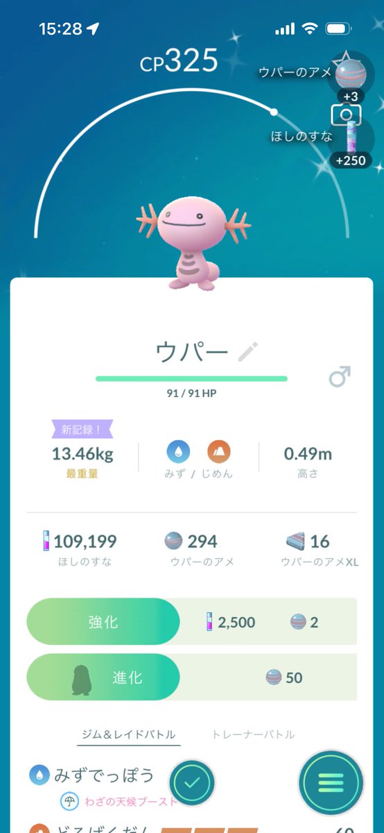 u_pppp_a's tweet photo. 色違いウパーゲットだぁぁぁ
 #ポケモンgo https://t.co/2cnlMacchZ