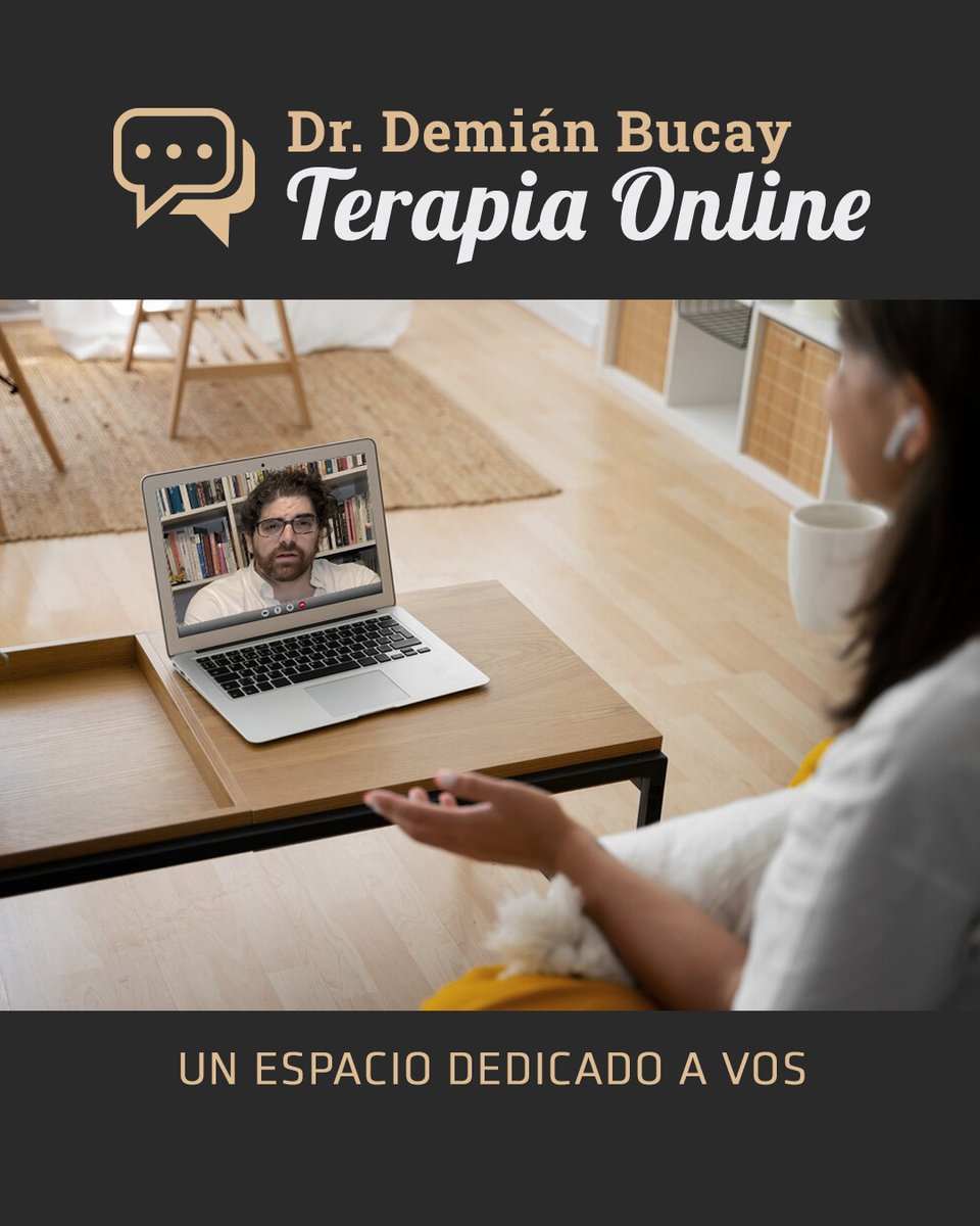 BucayDemian's tweet photo. ♦ Demián Bucay – Sobre terapia: online y tradicional ♦

El Dr. Demián Bucay, psiquiatra y psicoterapeuta, ofrece sesiones de terapia individual, tanto online como presenciales.

📧 demian.bucay@gmail.com
🌐 https://t.co/0YFLMQU7qV
🎥 YouTube: Canal Bucay Oficial

#terapia https://t.co/wPjjLe7ktL