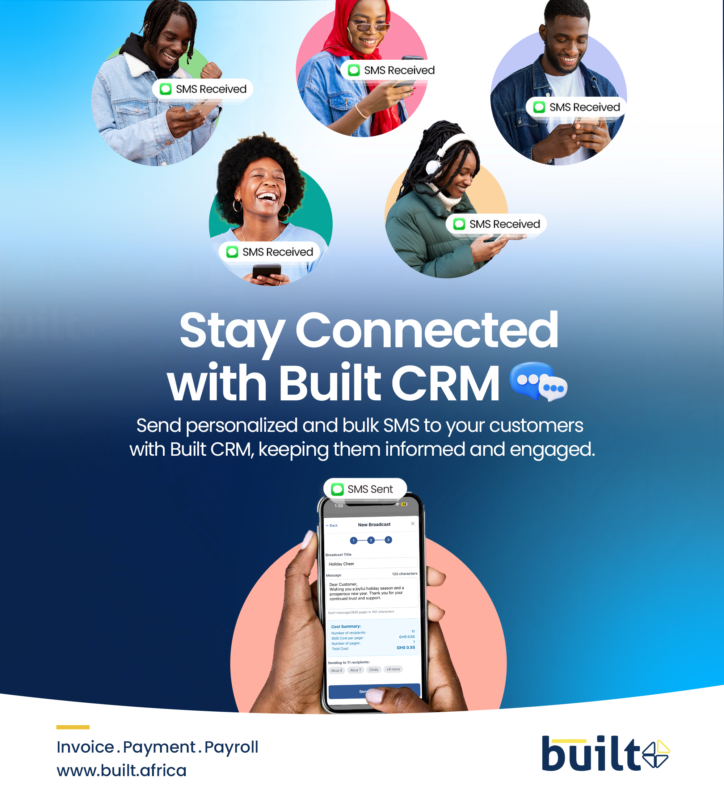 built_africa's tweet photo. Keep your customers informed without the extra effort.
From promotions to payment reminders, Built CRM makes it easy to send personalized or bulk SMS in just a few clicks.
Better communication starts with Built.
Sign up at https://t.co/BhHBqFfREV
#BuiltCRM #BulkSMS #SMEs https://t.co/s3btcCFz4P