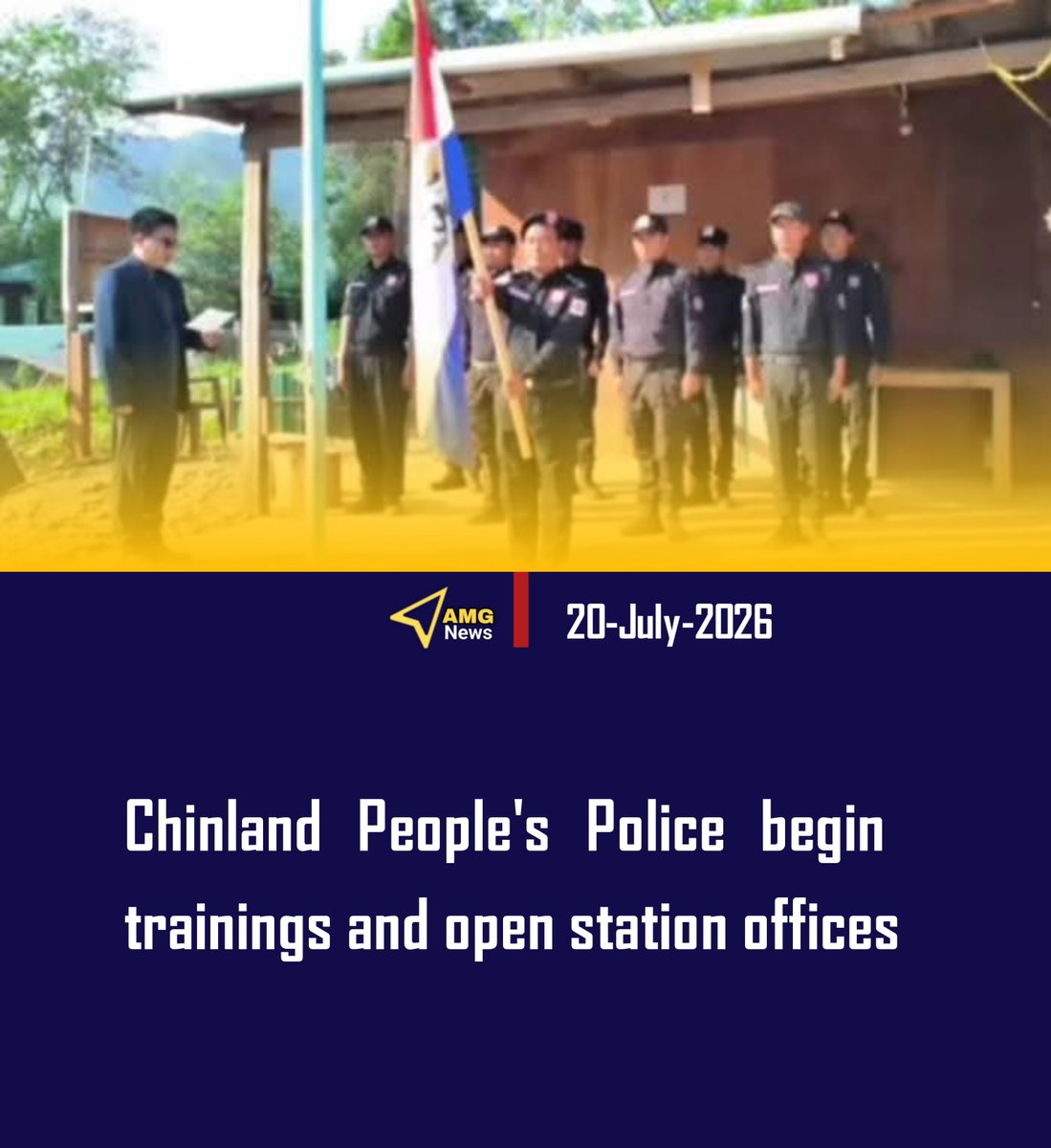 arakan_gro14090's tweet photo. Chinland People's Police Force receives training to become professional officers as station offices begin opening https://t.co/kGe4YaSMT1