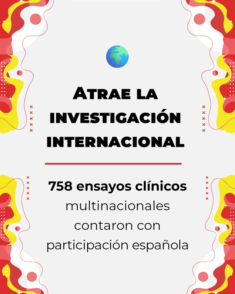 FundacionTH's tweet photo. ⚽💪🎉El deporte nos ha recordado lo que significa trabajar en equipo, perseverar y alcanzar grandes metas. Pero hay otro ámbito en el que España también destaca: la investigación clínica.
-
Datos 2025 - Fuentes: AEMPS, REEC, CTIS. https://t.co/fCmb2QzL32