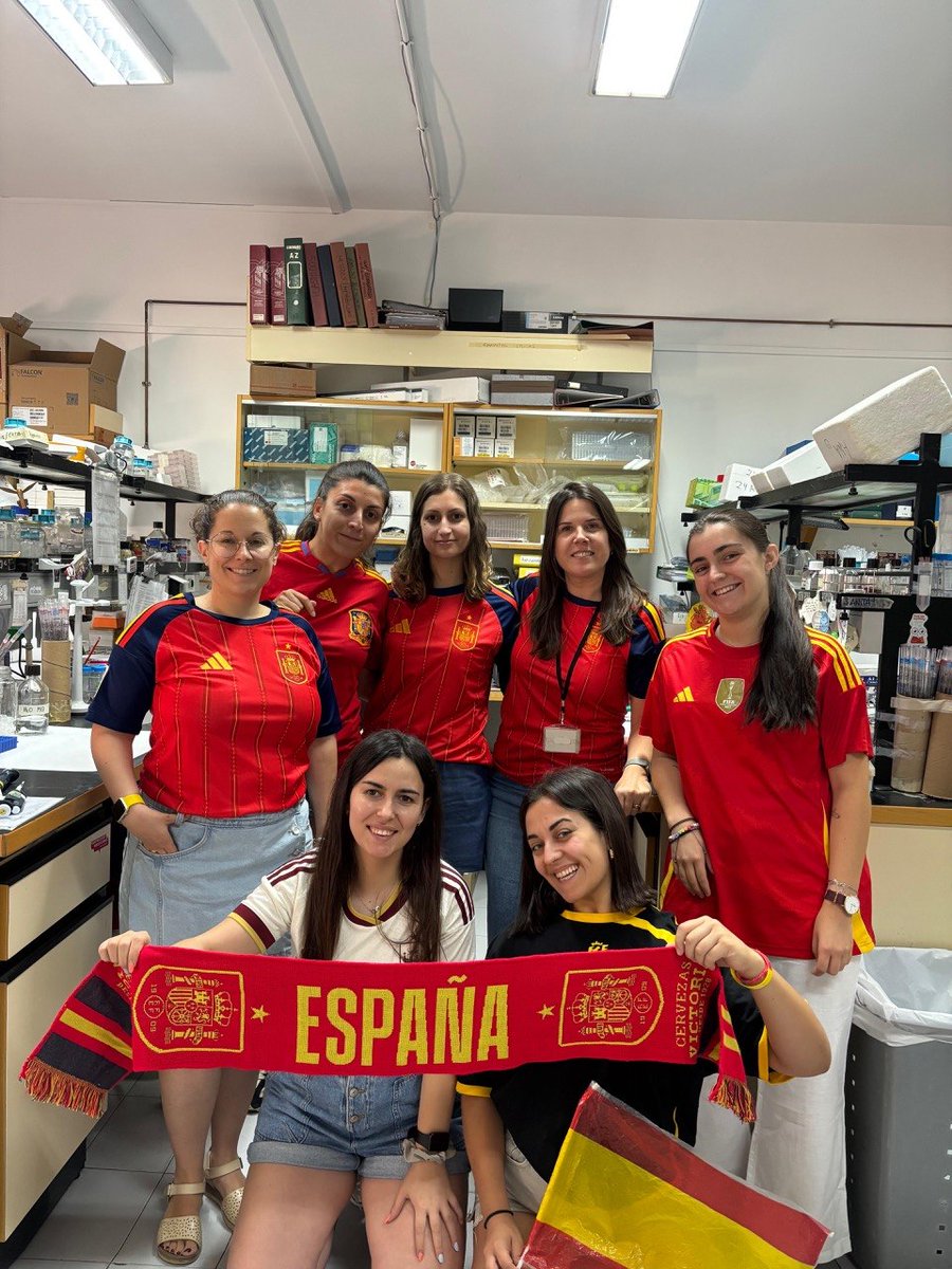 FatlivL's tweet photo. ⭐️A great day for celebrations!🎉We're thrilled that our research group has been awarded a 4-year @AgEInves grant! 
⭐️And congrats to the 🇪🇸 National Team @rfef on their fantastic achievement too! ⚽
😅Although, between us... we might be slightly more excited about our news! 😉🔬 https://t.co/oZrkmX30WM