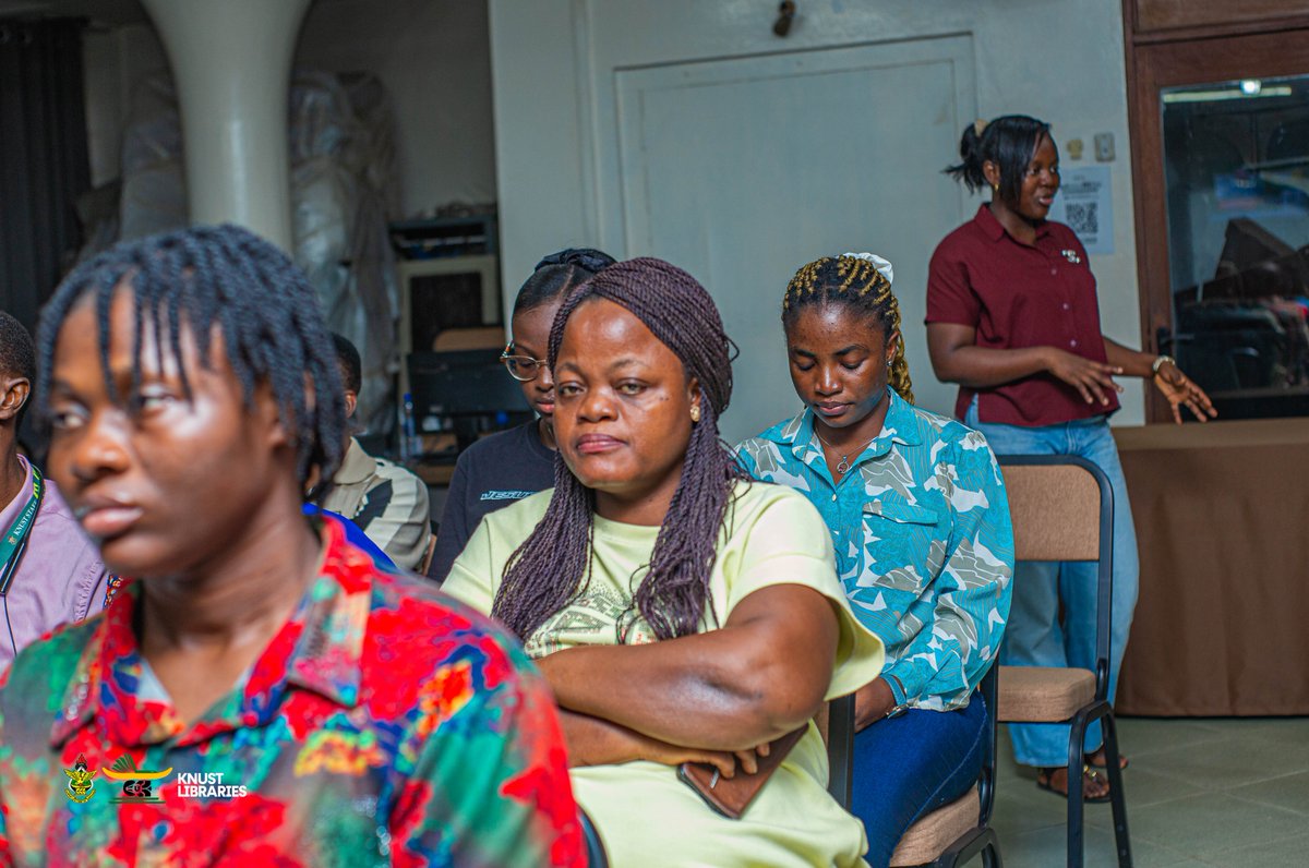 knust_library's tweet photo. global challenges. Through this initiative, the KNUST Libraries continues to champion excellence in teaching, learning, research, innovation, and meaningful community engagement. #ScienceFriday #KNUSTLibraries 
read more..https://t.co/fH3tec7MRy https://t.co/FKypPXpQa5