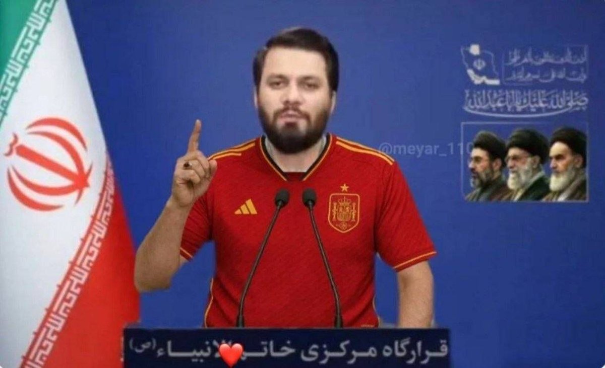 mehbegu's tweet photo. Wa Ma Al-Nasru Illa Min Indillah Al-Aziz Al-Hakim. ☝️

#España #Spain #Irán #WorldCup #FIFAWorldCup #WorldChampions #Campeones #IranWar‌ https://t.co/KDBK0OmPZR