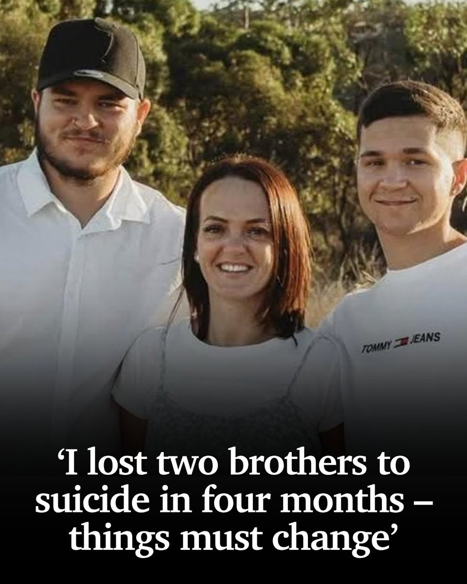TheNTNews's tweet photo. Two young dads took their own lives – now their family, who claim their mum’s plea for help was ignored, is demanding urgent reform of the mental health system 💔 Read more: https://t.co/7scVqaktyD

Lifeline: 13 11 14 or https://t.co/MBJwPhFctT https://t.co/r34aWIx5dR