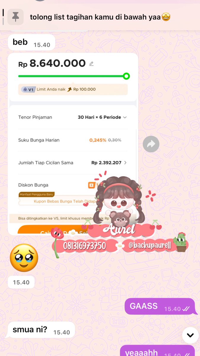 aaaaurelll's tweet photo. Selamat soree menjelang malam

kamu yang kelilit pinjol, sini aku bantu pake cara aman👍🏻, yang penting belum ada yang jatuh tempo dan banyak tolakan. Langsung wa aja ya🫶🏻. Fee di akhir dan free konsul😺 hati" pilih joki ya #bealanja  #zonauang #zonajajan https://t.co/VIfw8Wkh4u