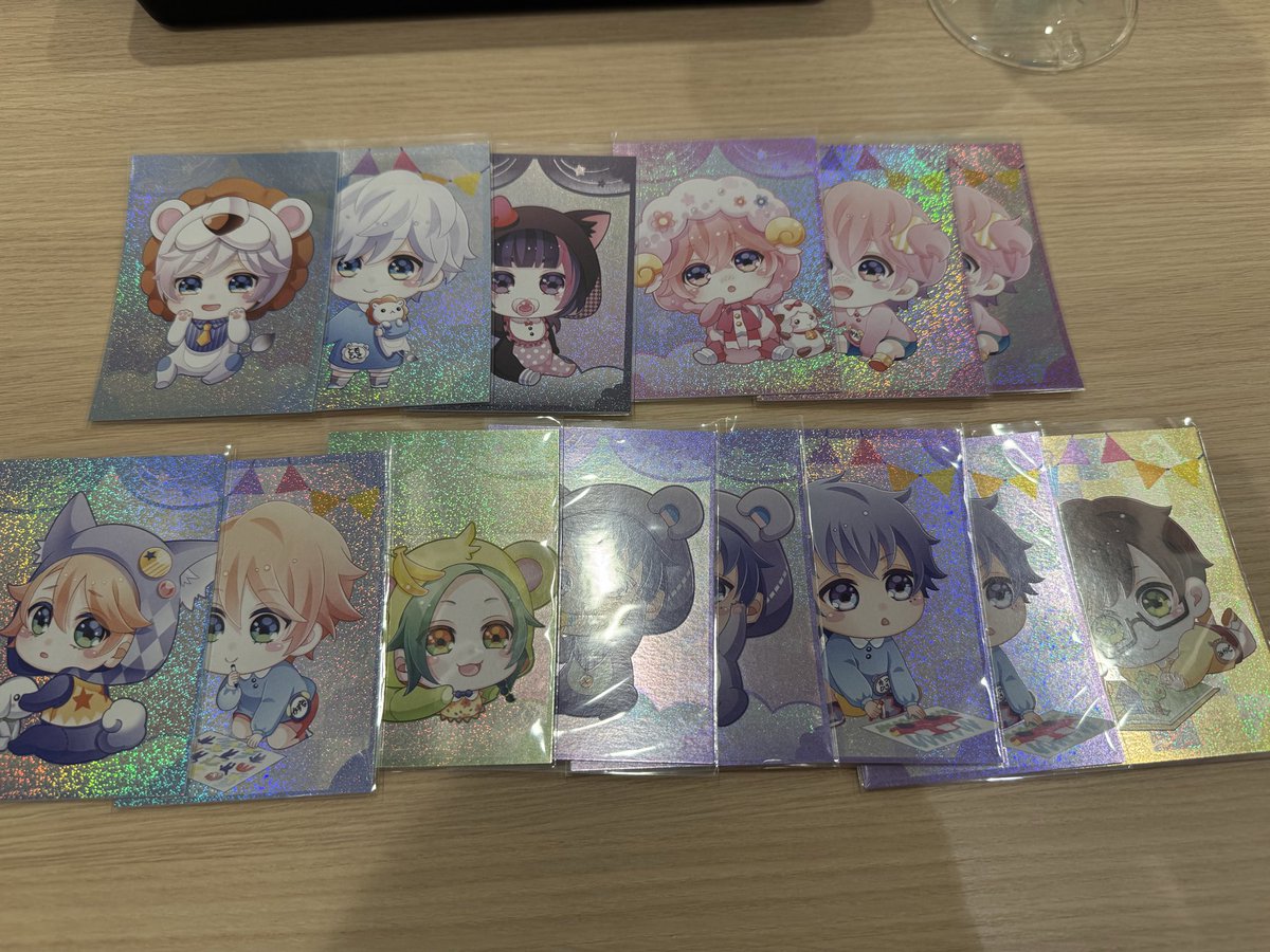 aky1184's tweet photo. 【交換】B-PROJECT Bプロ コラボカフェ  ホログラムカード 10th BABY KIDS特典

求)☆愛染 唯月 
ホログラムカード 王茶利(KIDS) 不動(KIDS)

譲)☆北門 ☆是国 ☆阿修 ☆増長 王茶利 野目 釈村 不動

☆同士での交換。
本日池袋にて手渡し、後日郵送にて交換可能。
お気軽にお声掛け下さい。 https://t.co/UuRLR0cM00