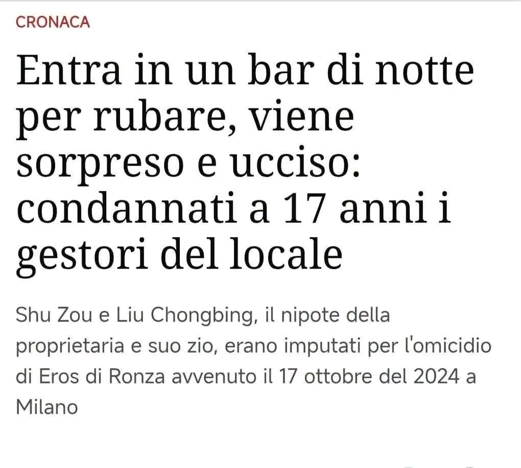 Missultit1's tweet photo. @LegaSalvini Scusate, vale anche per i due cinesi che nel 2024 uccisero un rapinatore per strada? Candiderete anche loro? https://t.co/OZW2ERqKaY