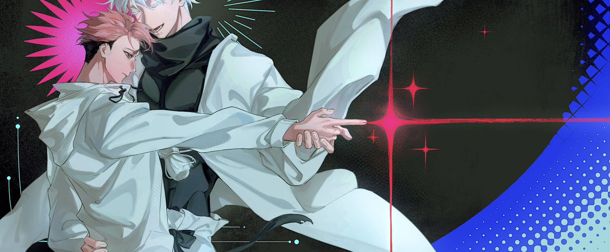 StillGATE_'s tweet photo. 2983 #五悠 
也许是热血组合技…？ https://t.co/QE9BVd3vt0
