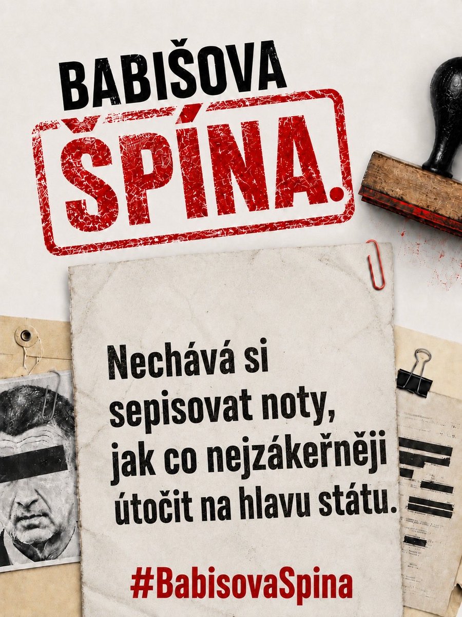 JanLipavsky's tweet photo. Babišova špinavá kampaň pokračuje... Třeba tím, že si nechává sepisovat noty, jak co nejzákeřněji útočit na hlavu státu. https://t.co/9KmB1JDn7p