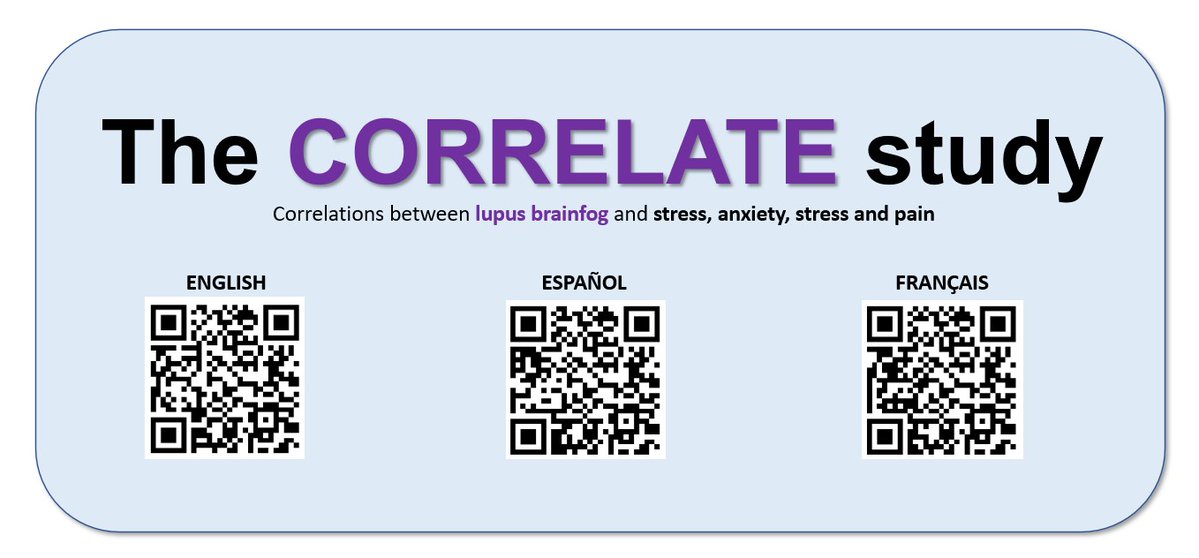 Lupusreference's tweet photo. ✅ What is the relationship between #SLE #brainfog, and pain, stress, anxiety, etc... If you have #LUPUS PLEASE HELP US with the #CORRELATE study. By participating you will get your online brainfog #LBFSS score and help this research 🙏🔁 ️
🦋LINK: https://t.co/10Vg8KPfnJ https://t.co/11fKfm0DQC