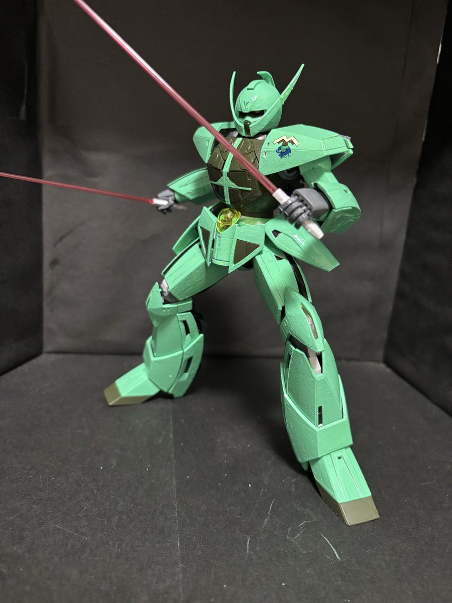 zd_le1's tweet photo. 創造主の神作品
機動戦士ターンエーガンダム
なんとか完成しました。所々脆過ぎて苦戦しました。色は良い感じに出来ました。
#機動戦士ガンダム
#プラモデルライフ https://t.co/8LG6GZyxJW