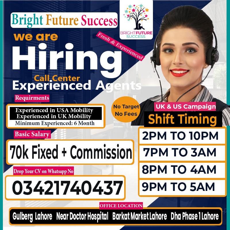 Bright_F_Succes's tweet photo. #hiring #callcenterjobs #jobsearch #callcenter #CallCenterAgent #CallCenterRepresentative #LahoreJobs #jobseekers #brightfuturesuccess #recruitor #Recruiting #recruitmentagency #jobseeker #jobsearch2026 #jobhiring #lahorejobs #lahore #jobs2026 #fresherjob #callcenterjobslahore https://t.co/Wbtyq2Pk00