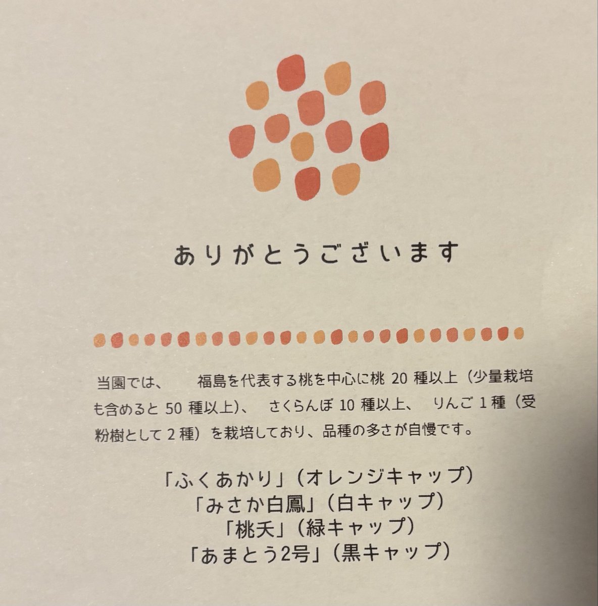 bigoden's tweet photo. 今年も福島の桃第一弾が来ました、４種類です。 https://t.co/bh8i2pqRSB