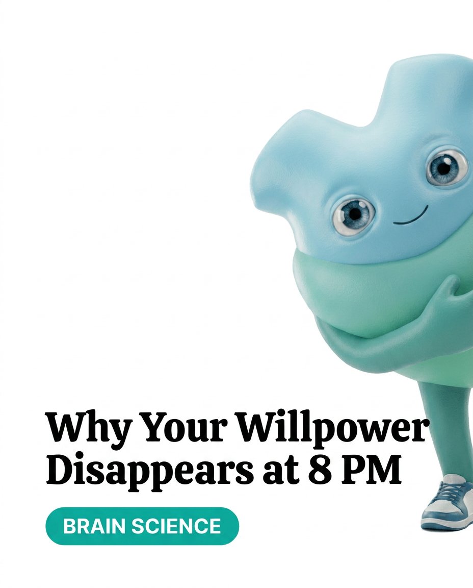 cubyapp's tweet photo. Tired of your willpower vanishing at 8 PM? It's decision fatigue. Stop relying on willpower and start building systems. Cuby's CBT coaching helps you automate healthy choices so you don't have to think about it. Download in bio. https://t.co/9wNUebstLX