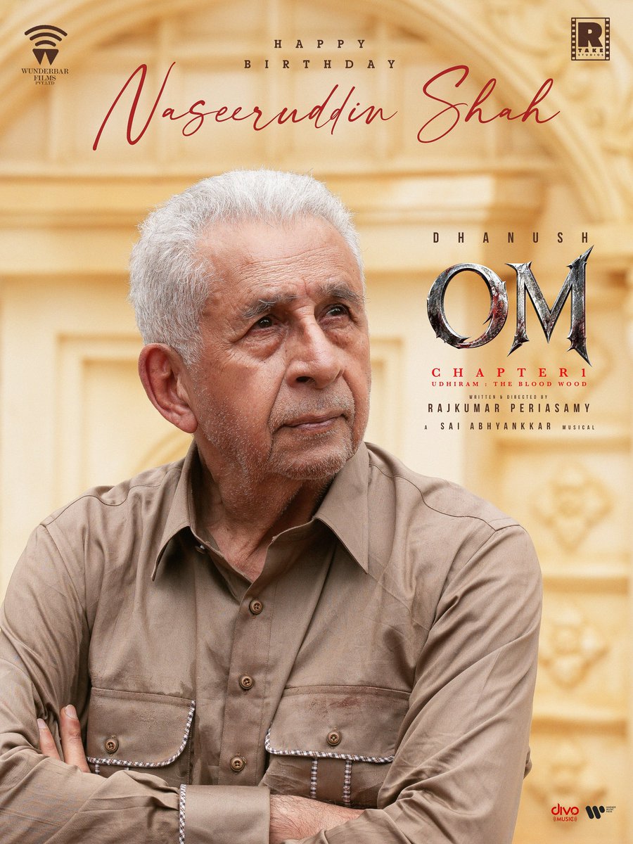 wunderbarfilms's tweet photo. Birthday wishes to the legendary actor #NaseeruddinShah, who brings his expertise to the world of #OM.

@dhanushkraja @mammukka @Rajkumar_KP @wunderbarfilms @RTakeStudios @Sai_Pallavi92 @sreeleela14 @SaiAbhyankkar @Shra2309 @azy905 @theSreyas @sandy_sashr @vishurams @Ezhil_DOP @kalaivananoffl @kavya_sriram @kabilanchelliah @rajeevan69 @JamRokr @kuchirayar73 @WarnerMusicIN @divomusicindia @ManojMaddyMM @RIAZtheboss @parasriazahmed1 @teamaimpr