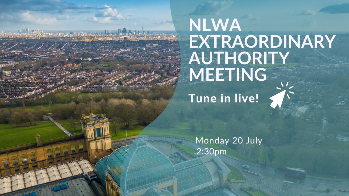 connectNLWA's tweet photo. An Extraordinary Meeting of the Authority will be held today today at 2.30pm at Camden Town Hall, following discussions at the recent AGM on governance arrangements. 

If you'd like to hear the debate and learn more about the proposals, you can watch the meeting live online. 

👉 https://t.co/ozG9iyeud9