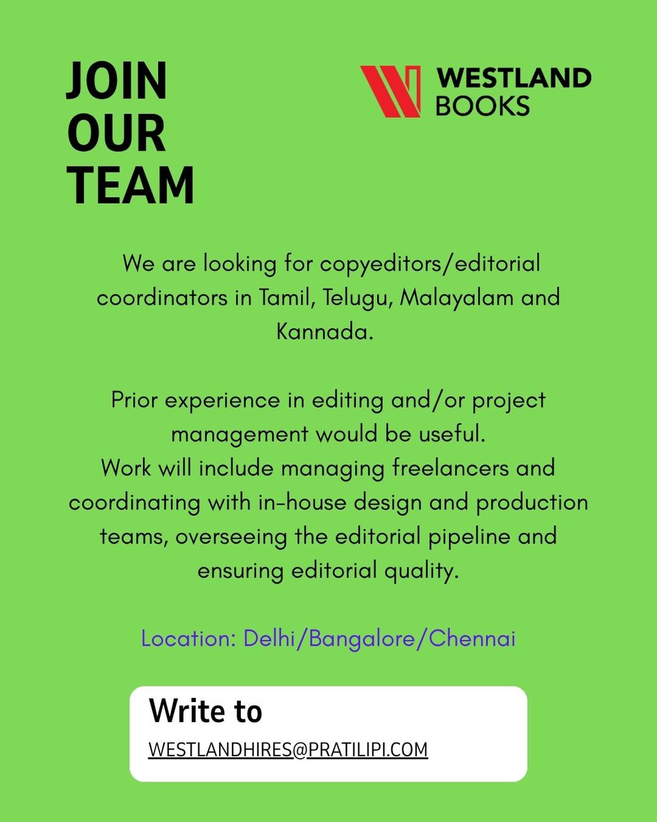 WestlandBooks's tweet photo. #HiringNow https://t.co/j1gfuOdRCe