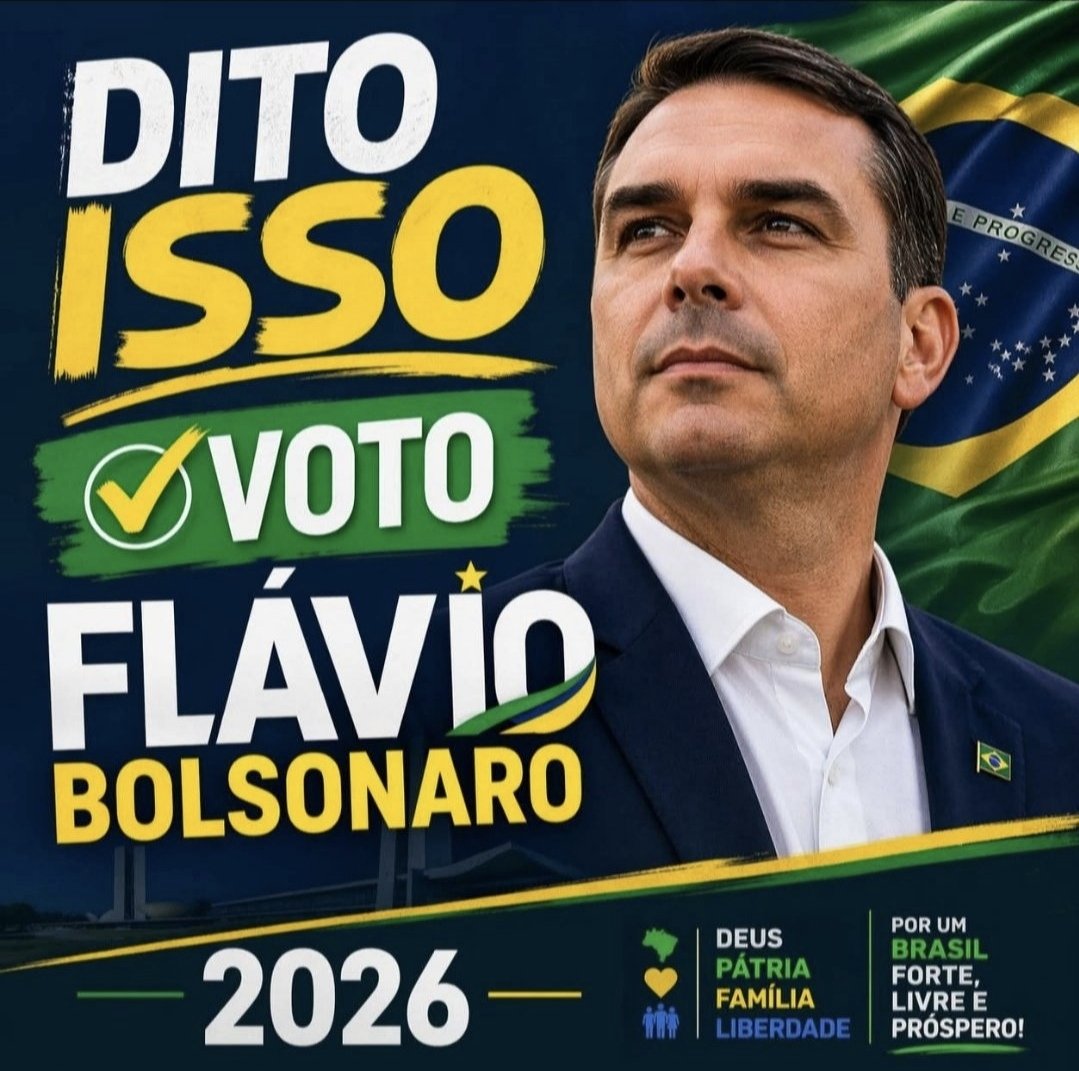 Brasil1945's tweet photo. Excelente semana pra todos nós...
Lembrando...

Meu candidato já está em campanha #FlavioBolsonaroPresidente2026 #FlavioBolsonaro2026 
#Flavio22 https://t.co/w4NoVMegOi