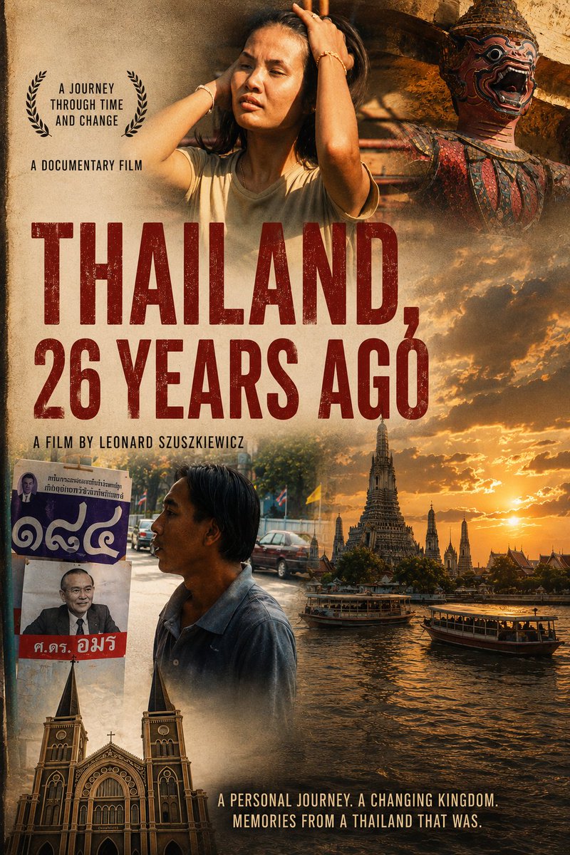 Tribudragon's tweet photo. Thailand, 26 years ago. A journey back to the year 2000 before smartphones, before social media, when travel felt very different. If you enjoy thoughtful travel documentaries and a glimpse into a disappearing world, I hope you'll enjoy this film. 🇹🇭🎬 

#Thailand #Travel #Documentary #History #Bangkok #Asia #YouTube