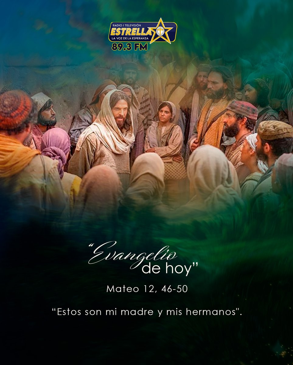 radioestrella's tweet photo. † Lectura del santo Evangelio según san Mateo (12, 46-50)

Palabra del Señor.
Gloria a ti, Señor Jesús.

#radioestrella893fm #EvangelioDelDía https://t.co/kZfMpN4fjl