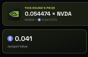 HoodPotX's tweet photo. Jackpot value is 0.041 ETH now!

Players are now betting real money to win the pot.

Players can still bet for free and have a chance of taking the pot! https://t.co/b3wiAvt5vX