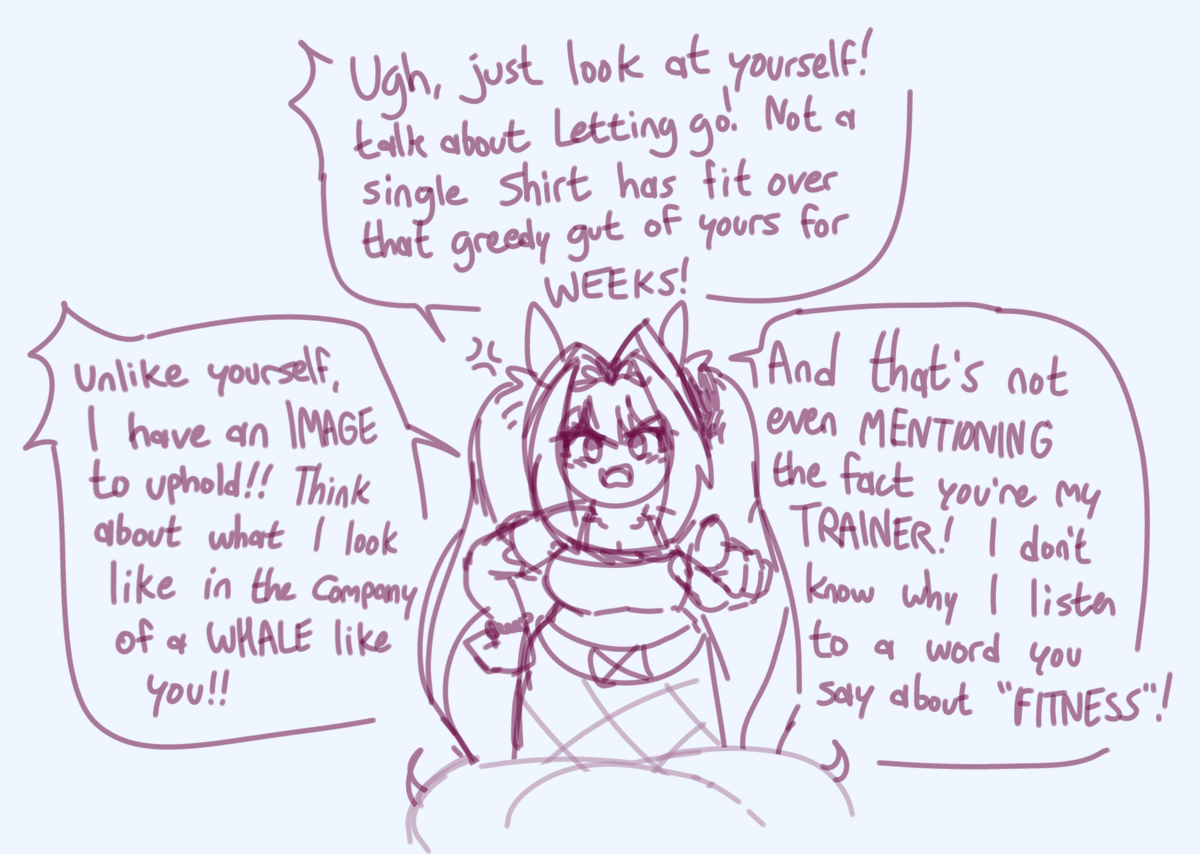 Snooz_E_Rat's tweet photo. tsundere feeder daisca i thought up... evil https://t.co/asj4xdlTjm