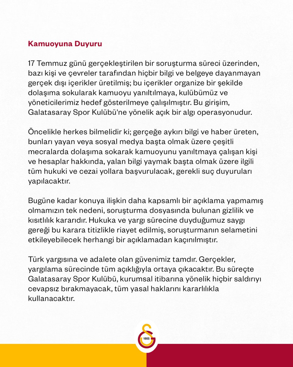 FenerSol1907's tweet photo. Bir de "soruşturmanın selameti açısından" demiyorlar mı?
Hakkınızdaki herhangi bir soruşturma "SALİMEN" yürüse zaten siz şimdiye kadar ortadan toz olmuştunuz.
