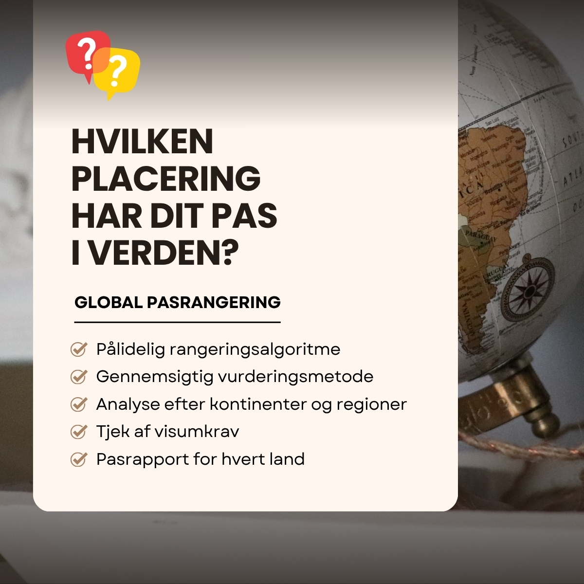 passportreports's tweet photo. Dit pas fortæller mere end blot, hvor du kan rejse hen. Det viser også, hvor nemt du kan bevæge dig på tværs af landegrænser. Passport Reports hjælper dig med at forstå denne globale position på en klar og praktisk måde. 🌍

Rangeringen bygger på rejseadgang, visumfri indrejse, visum ved ankomst og eTA-muligheder. Hvert resultat er organiseret, så du nemt kan sammenligne lande uden forvirring. Du kan også undersøge, hvordan pas klarer sig efter kontinent, region og destination. 📊

Før du planlægger en rejse, kan du kontrollere visumkravene direkte. Landrapporterne giver et bredere indblik i passets styrke og mobilitet. Derfor er Passport Reports en nyttig kilde for rejsende, forskere og alle, der følger den globale mobilitet. 🛂