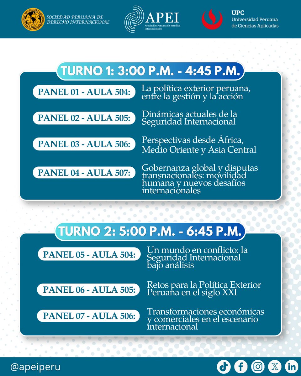 apeiperu's tweet photo. ✨¡A menos de un mes! ✨

¡Desde las 3:00 P.M. acompáñanos en las mesas, paneles, y más, sobre los estudios internacionales!

🗓️ Lunes 17 y martes 18 de agosto
📍 Campus San Isidro - UPC

👆¡Inscríbete mediante el QR! https://t.co/oVttD1t0X8