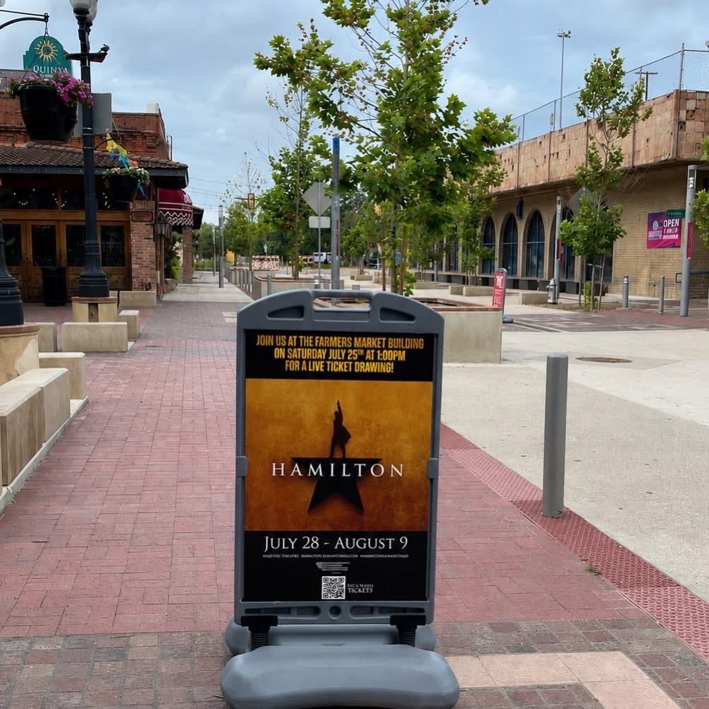 marketsquareSA's tweet photo. Visit the Farmers Market Building at Market Square on Saturday, July 25, from 12:00 PM-1:00 PM to enter our FREE drawing for a chance to WIN a pair of tickets to see Hamilton LIVE at the Majestic Theatre! https://t.co/PkbbbeP4j7