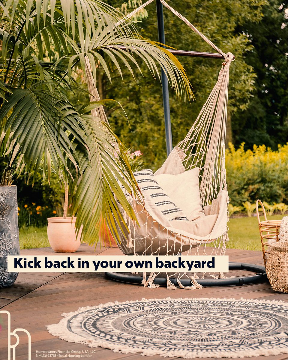 jwcollins74's tweet photo. Kick back in your own backyard. Whether it's your first home or your forever home, we’ll help you relax into the right mortgage.
https://t.co/qrhkRp8zms

NMLS# 206214 https://t.co/u9FntWe1cB