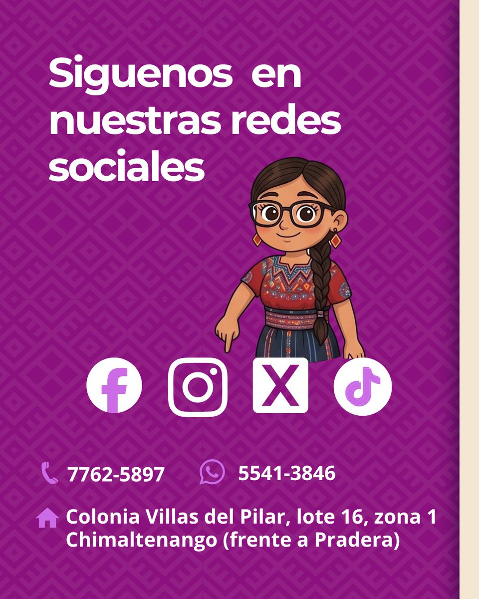CHOMIJACAIMUS's tweet photo. ¡La salud es un derecho!
En #CHOMIJA–#CAIMUS brindamos atención médica GRATUITA a mujeres, niñas, niños y adolescentes sobrevivientes de violencia, ofreciendo un acompañamiento digno, confidencial y respetuoso de su identidad, sus saberes y su contexto. https://t.co/dTRNY0g8p5