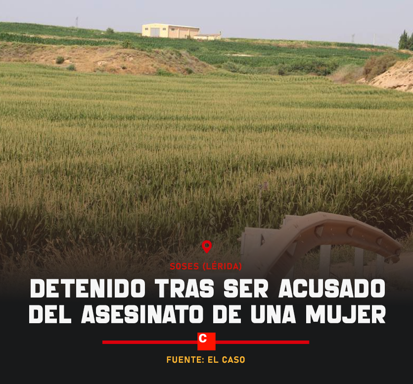 invadidos_com's tweet photo. 🔴 #ÚLTIMAHORA | Un magrebí de 18 años ha sido detenido tras ser acusado del asesinato a puñaladas de una mujer de 75 años en Soses (Lérida).
🗯️ La víctima salió a pasear a su perro y no regresó al pueblo. Los vecinos encontraron su cuerpo escondido en un campo de maíz. https://t.co/fsRt1X2IbA
