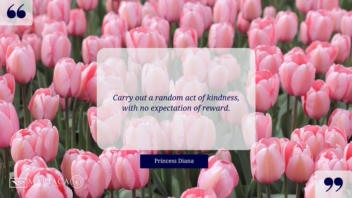 MariacaWealth's tweet photo. Quote of the Week 💛

#kindness #care #love https://t.co/XrYYR8kdQr