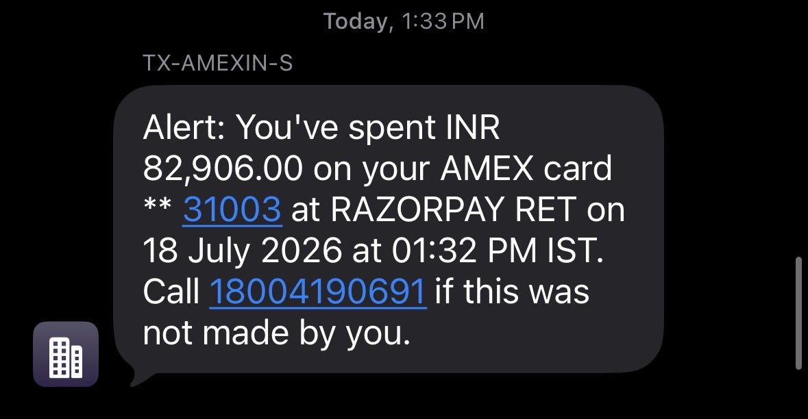 akshitgupta8992's tweet photo. @Razorpay You have scammers registered too on your platform. I was scammed worth 82000 by the company named INNOVATIVE RETAIL CONCEPTS on 18th July’26. Pathetic background check by the team I need you to investigate &amp; help get the money back
@AmexIndia @AxisBank you have details https://t.co/zLpvv4HjD8