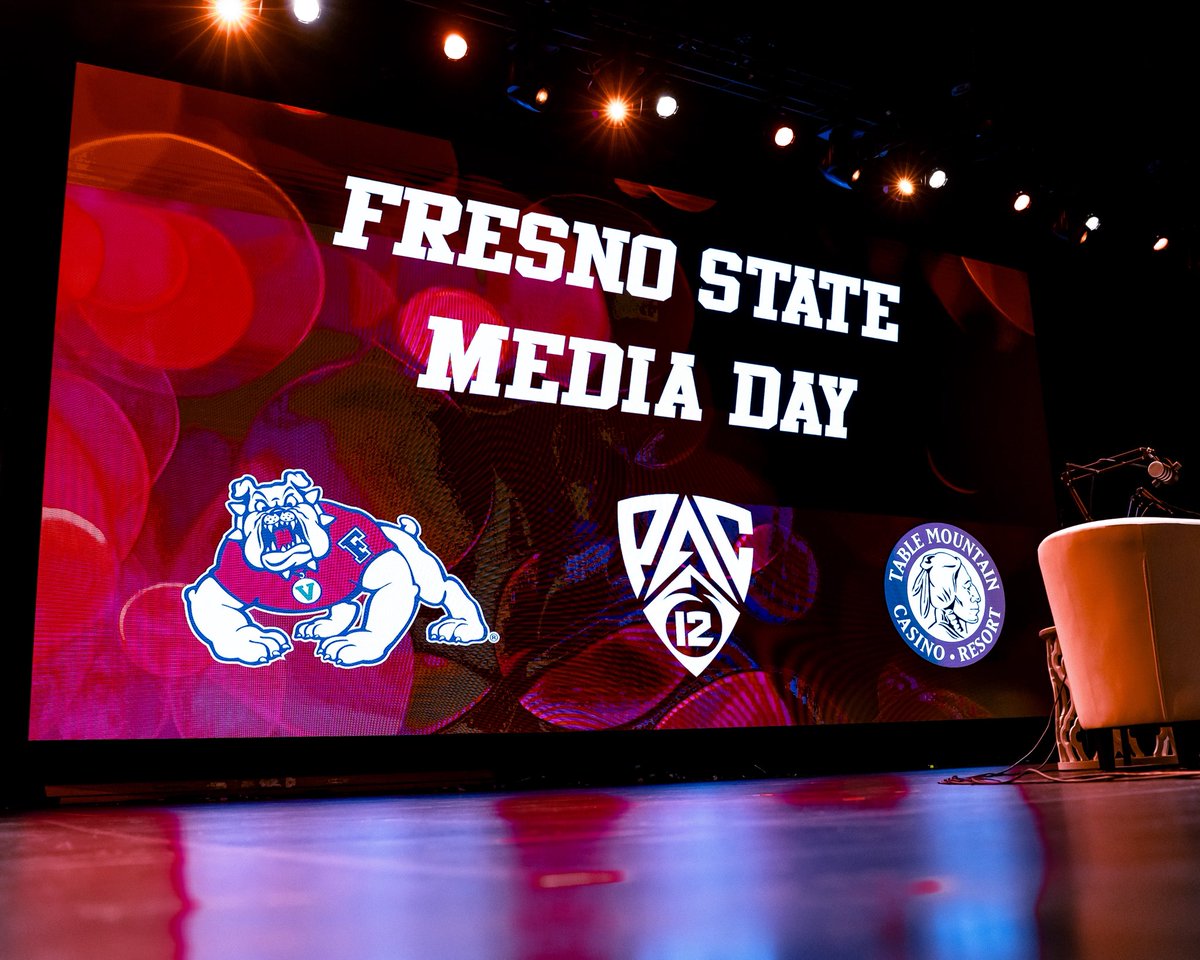 FresnoStateFB's tweet photo. It is Fresno State Football Media Day in the Valley 🤩🏈🎥 https://t.co/dxv0roIdPe