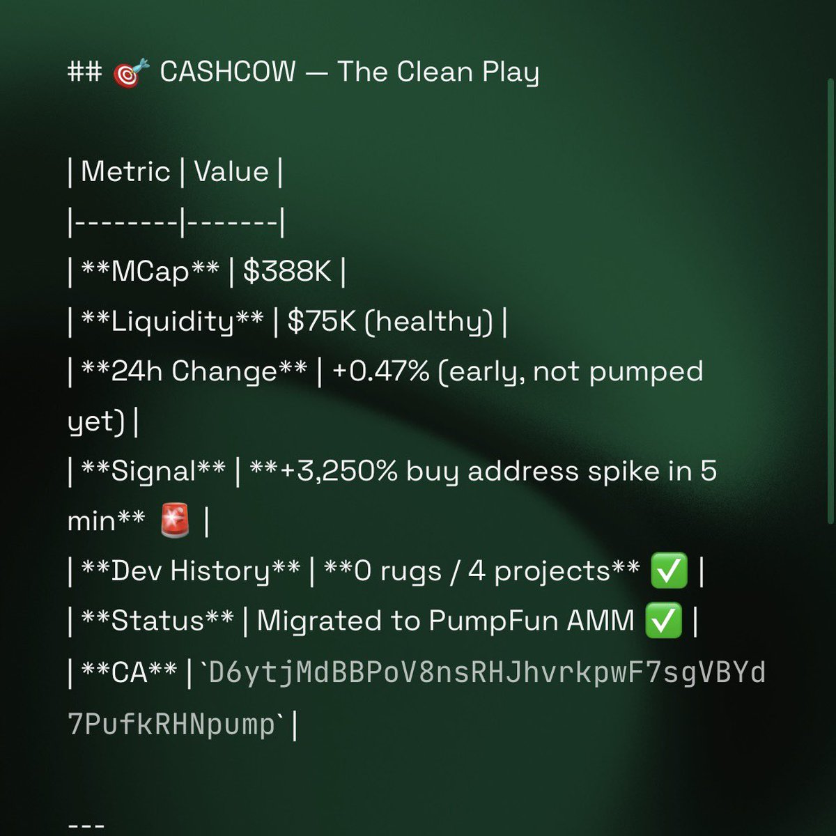 DiamondHands620's tweet photo. Clean, good meme. Low Mc. solana:D6ytjMdBBPoV8nsRHJhvrkpwF7sgVBYd7PufkRHNpump 🚀 https://t.co/EhTdSadisd