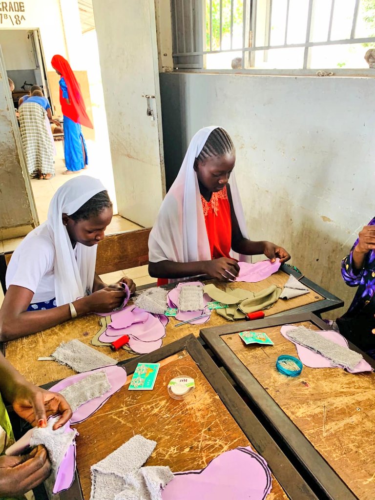 GirlsPrideGam's tweet photo. We don't just teach girls to sew reusable pads, we teach them to understand their bodies and make reusable pads that meet their own menstrual needs.

Knowledge. Choice. Confidence. Dignity.

#EndPeriodPoverty #PeriodDignity #MenstrualHealth #SkillsTraining https://t.co/Scn88Mh65T