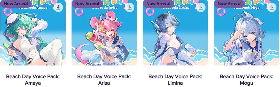 GlitchStarsEN's tweet photo. ☀️ let's have fun at the beach~! ☀️

It's summer vacation time! Glitch Stars has everything you could want from relaxing in the sun and video games under an umbrella to water gun fights and taking a dip together! Pick your favorite and have some fun!

the Beach Day selection is now up at the Glitch Stars Store!