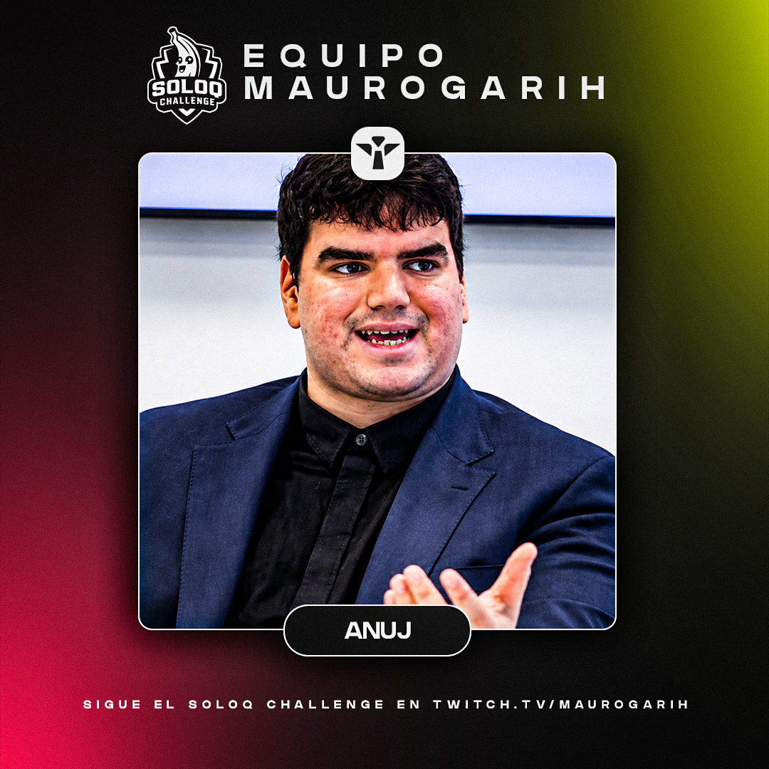 maurogarih's tweet photo. Mi cuarto integrante y SUPPORT para este @SoloQChallenge 🛡️

Controla igual de bien los matchups de LULU 🔮 que el matchup de Pedro Sánchez vs Donald Trump 

¡BIENVENIDO @Anujbost ! 🔥 https://t.co/qA2gEkFHBy