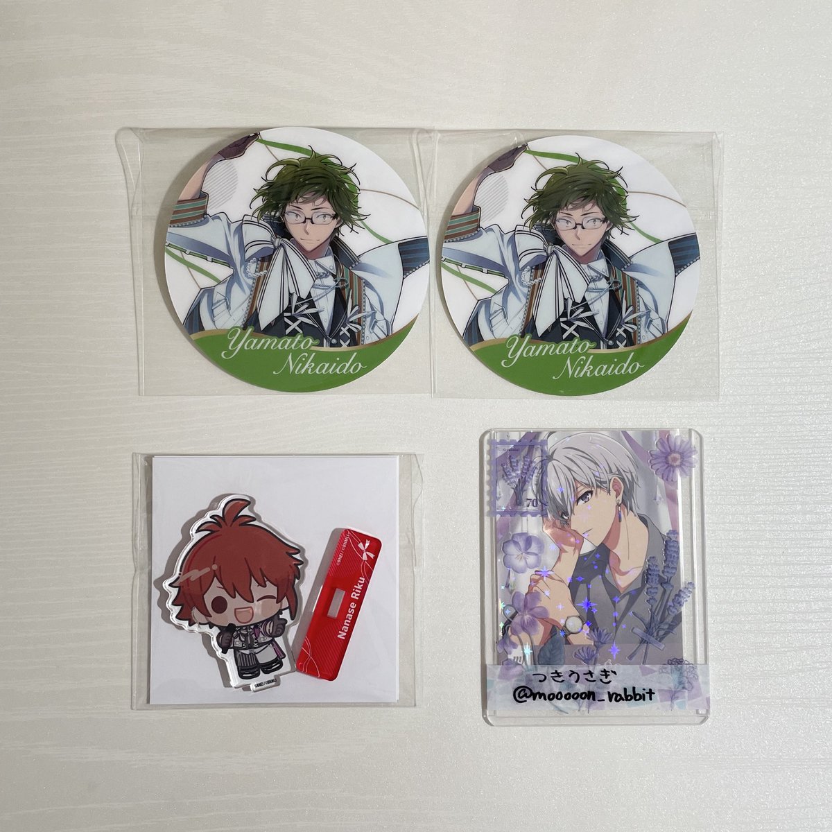 mooooon_rabbit's tweet photo. 【交換】アイドリッシュセブン アイナナ ジョイサウンド JOYSOUND

譲
①コースター：大和2
②アクスタ：陸

求
①：環 壮五 各1
②：環

◇都内(主に池袋)手渡しまたは郵送 https://t.co/QrFZbNswiO
